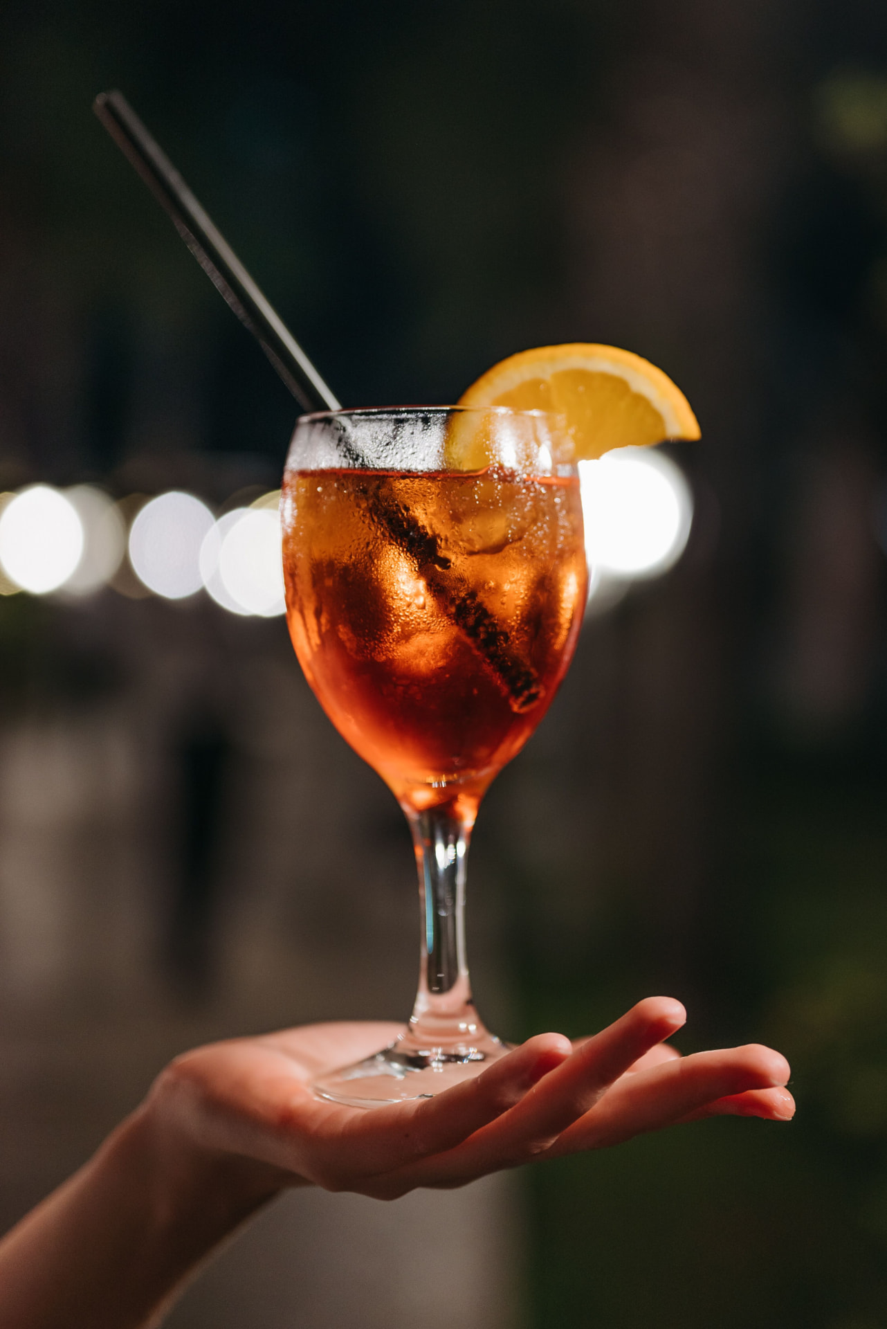 Electric blue signature cocktail